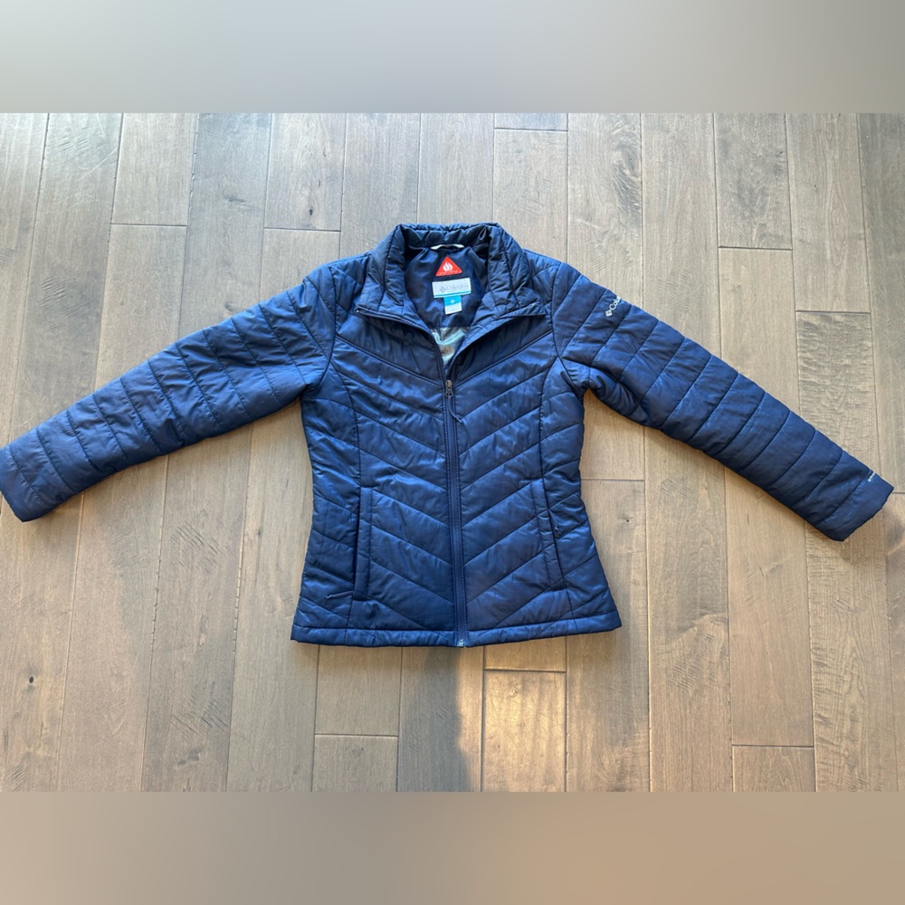 Columbia Navy Blue Omniheat jacket puffer
